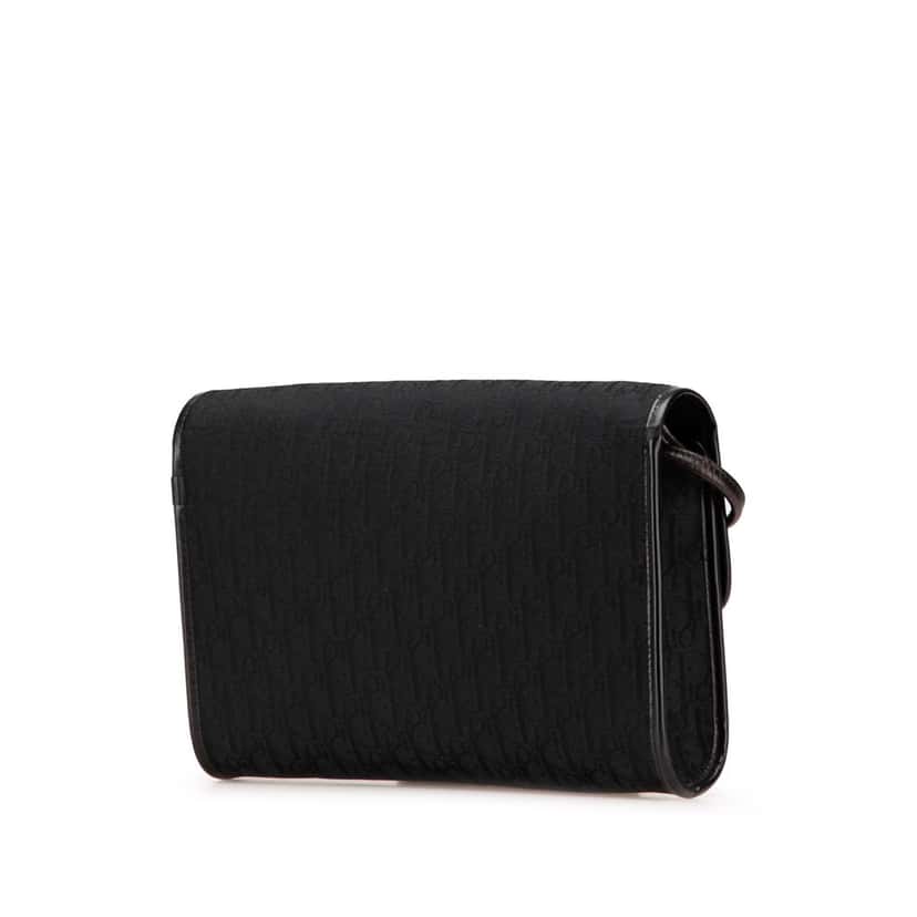 Dior Diorissimo Trotter Canvas Crossbody Black Canvas Good condition - Back View