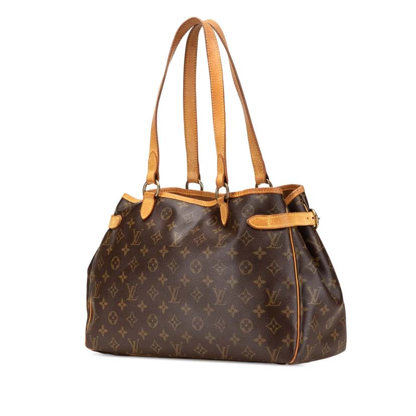 Louis Vuitton Monogram Batignolles Horizontal Brown Canvas Fair condition - Back View