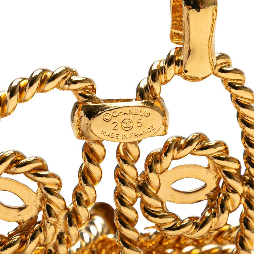 Chanel CC Gold Plated Rope Chain Belt Gold Metal Good condition - Inside View