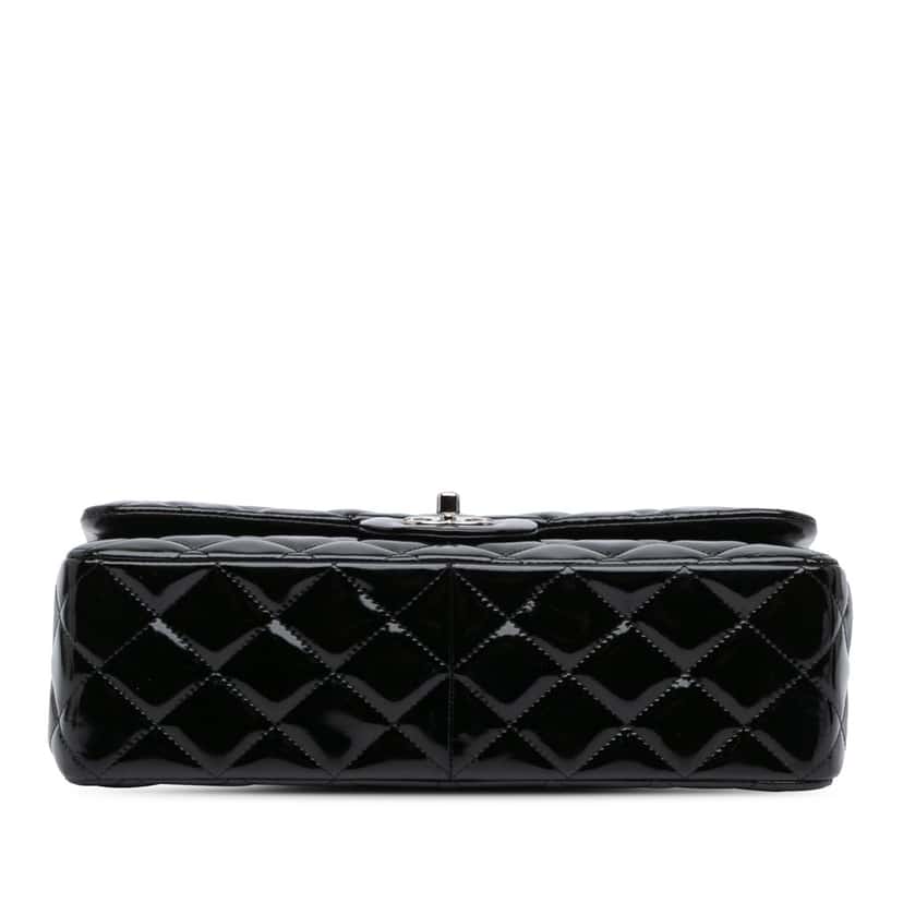 Chanel Jumbo Classic Patent Double Flap Black Leather Good condition - Inside View