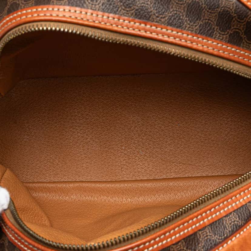 Celine Macadam Coated Canvas Handbag Brown Canvas Good condition - Model View