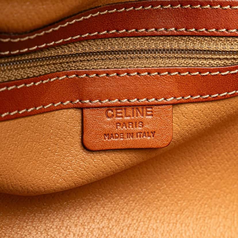 Celine Macadam Coated Canvas Handbag Brown Canvas Good condition - Box View
