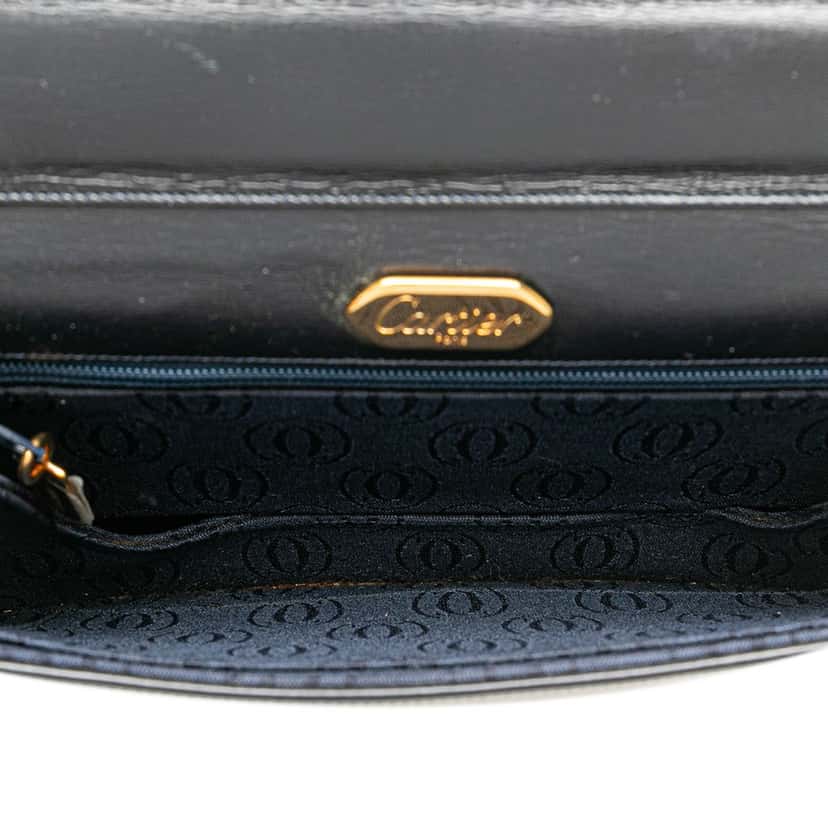 Cartier Leather Sapphire Crossbody Blue Leather Good condition - Model View