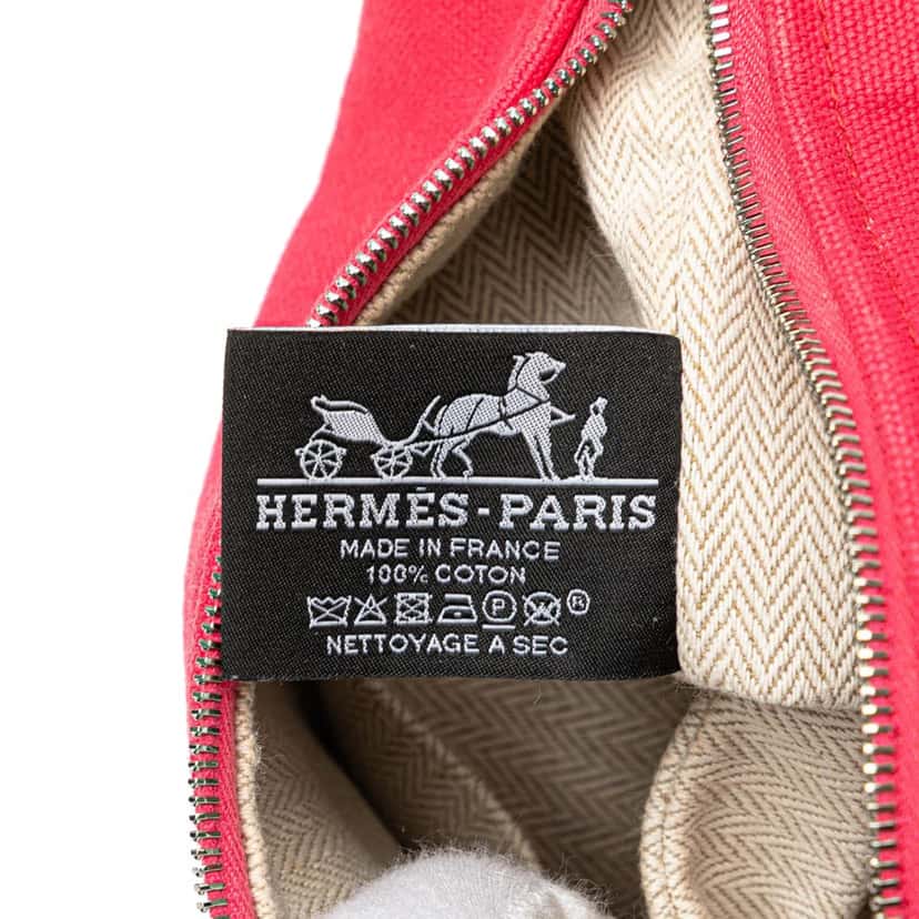 Hermès Small Canvas Bride A Brac Pink Canvas Good condition - Box View