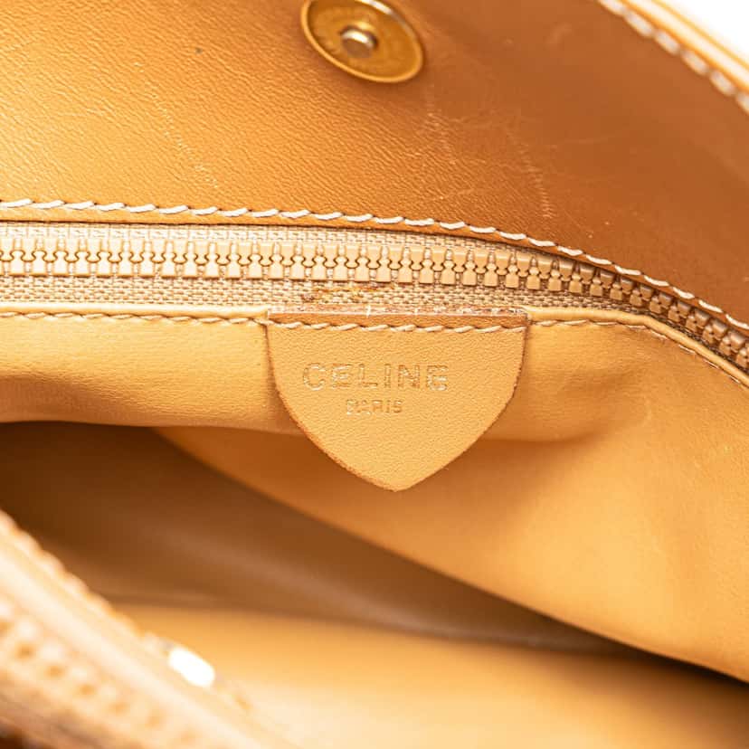 Celine Macadam Coated Canvas Crossbody Brown Canvas Good condition - Box View