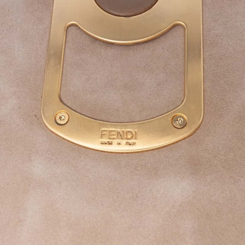 Fendi Calfskin Colorblock Anna Satchel Brown Leather Good condition - Box View