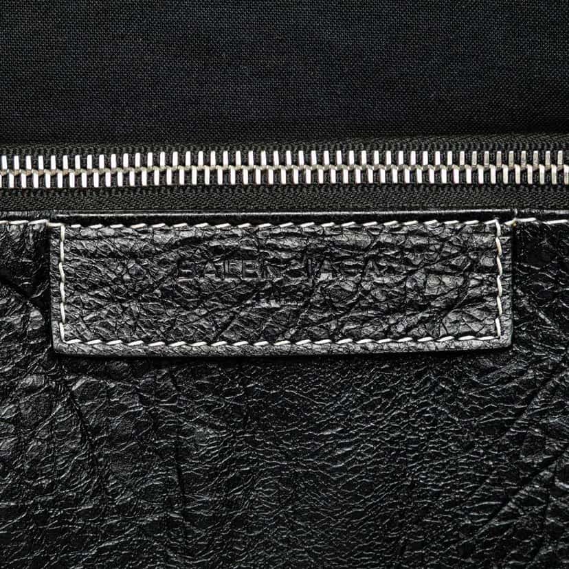 Balenciaga S Lambskin Bazar Shopper Satchel Blue Leather Very good condition - Box View