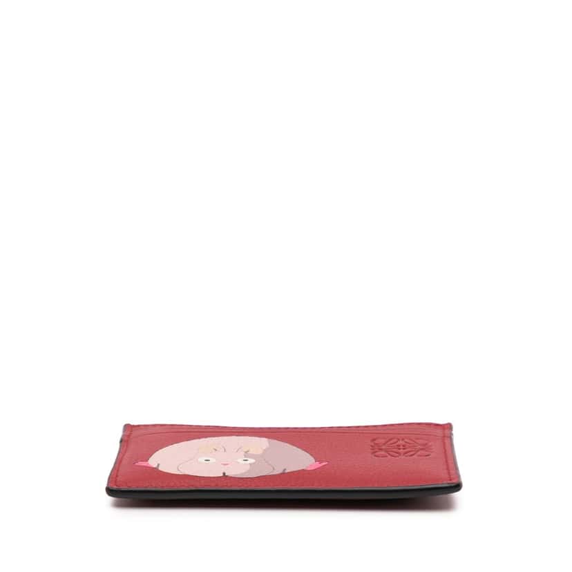 Loewe Studio Ghibli Spirited Away Leather Boh Rat Card Holder Red Leather Very good condition - Inside View