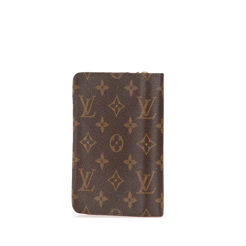 Louis Vuitton Monogram Porte Papier Zipped Wallet Brown Canvas Good condition - Back View