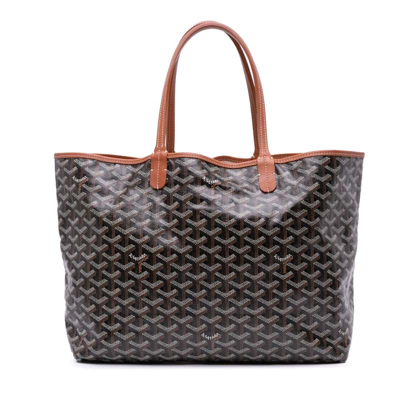 Goyard Goyardine Saint Louis PM Black Canvas Good condition - Front View