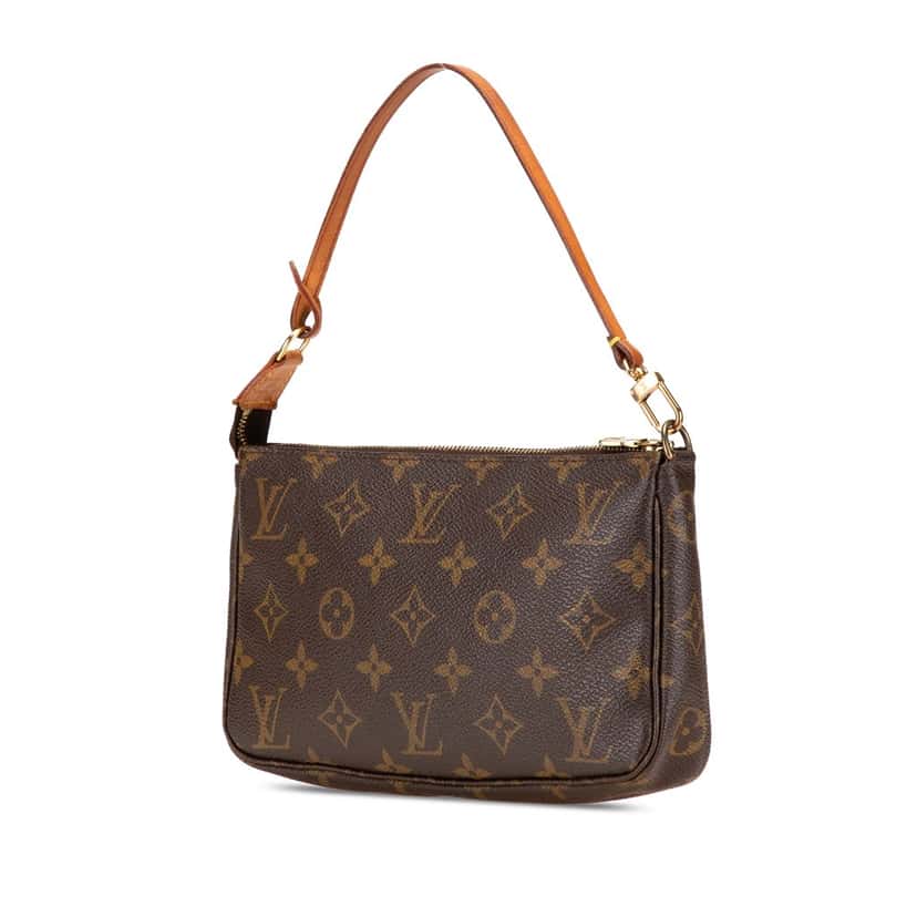 Louis Vuitton Monogram Pochette Accessoires Brown Canvas Good condition - Back View
