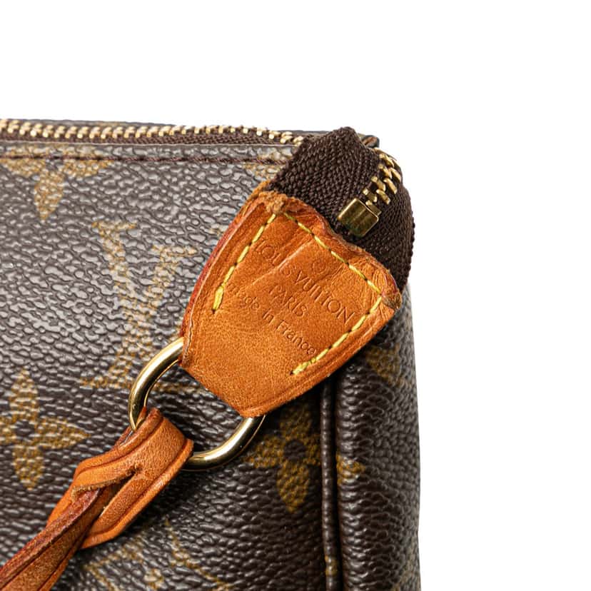 Louis Vuitton Monogram Pochette Accessoires Brown Canvas Good condition - Box View