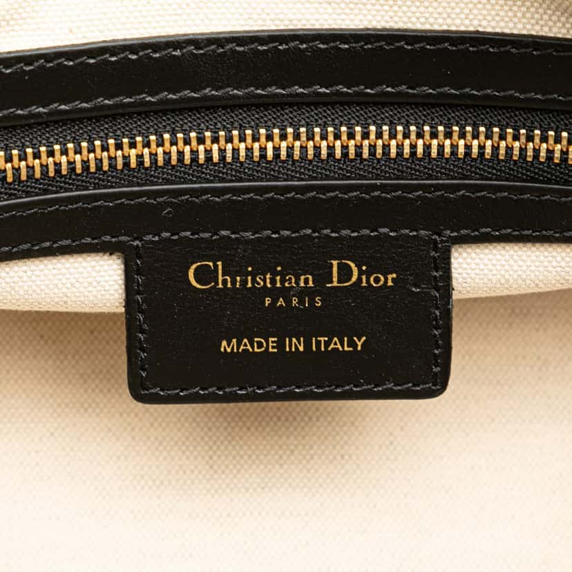 Dior Small Leather Dior Vibe Zip Bowling Bag Black Leather Good condition - Box View
