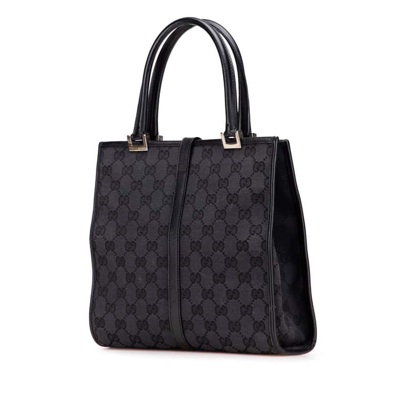 Gucci GG Canvas Jackie Handbag Brown Canvas Fair condition - Back View