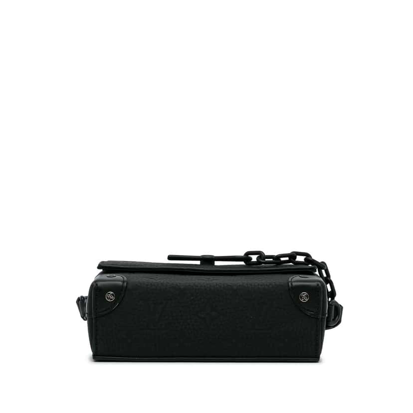 Louis Vuitton Monogram Taurillon Steamer Wearable Wallet Black Leather Very good condition - Box View