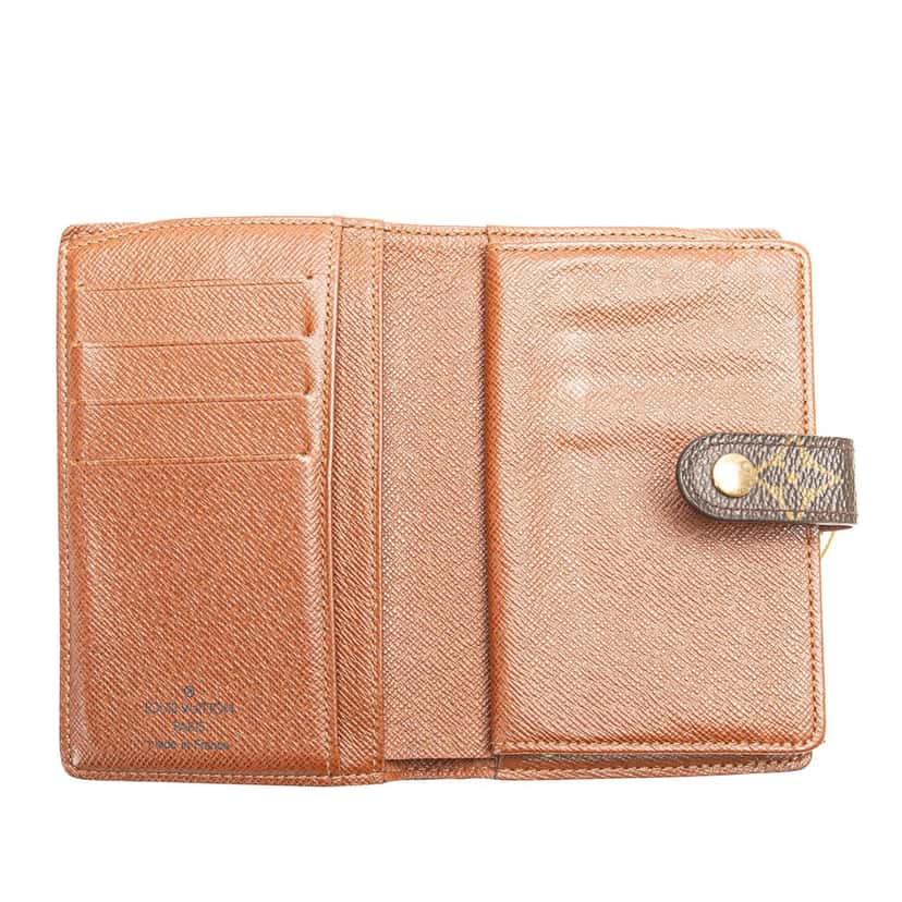 Louis Vuitton Monogram Porte Monnaie Billets Viennois Brown Canvas Good condition - Model View