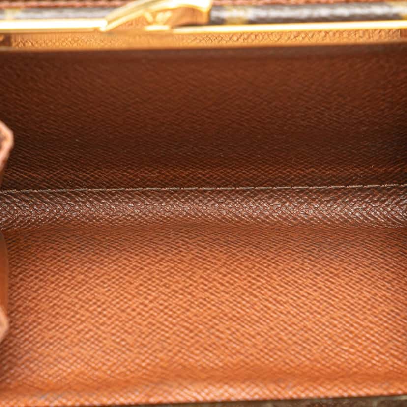 Louis Vuitton Monogram Porte Monnaie Billets Viennois Brown Canvas Good condition - Box View