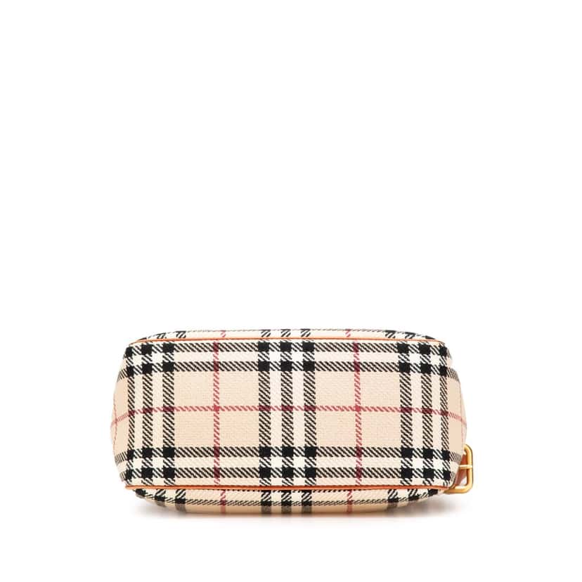 Burberry House Check Tweed Shoulder Bag Brown Tweed Good condition - Inside View