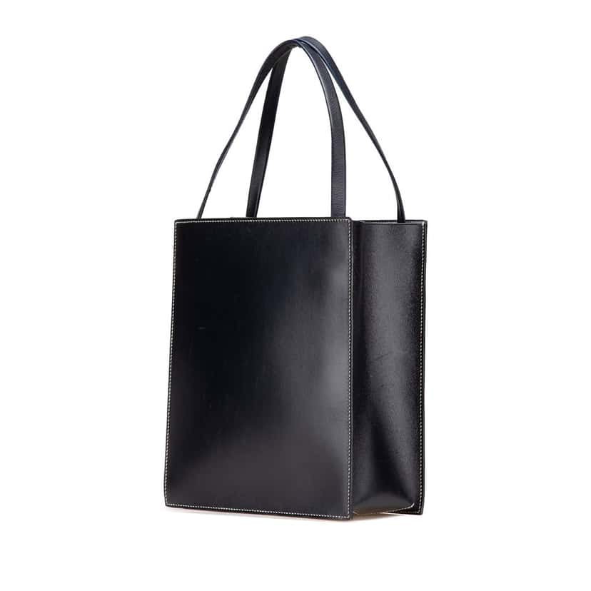 Hermès Box Calf Lucy MM Blue Leather Good condition - Back View