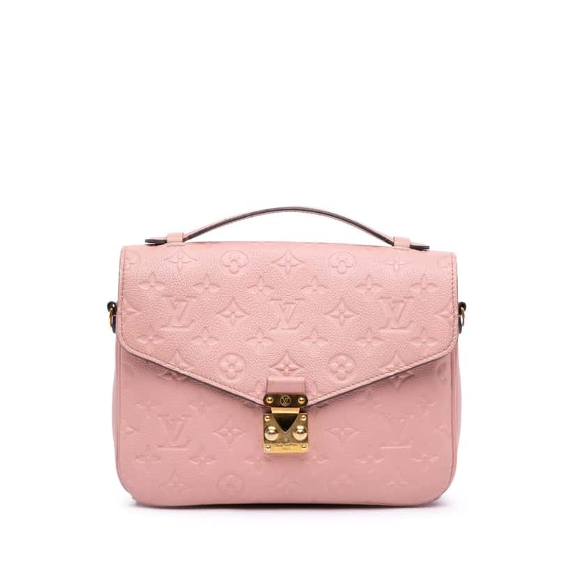 Louis Vuitton Monogram Empreinte Pochette Metis Pink Leather Good condition - Front View