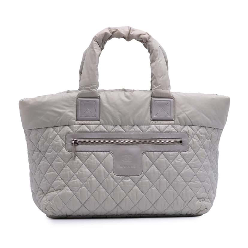 Chanel Large Nylon Coco Cocoon Tote Grey Good condition - Front View