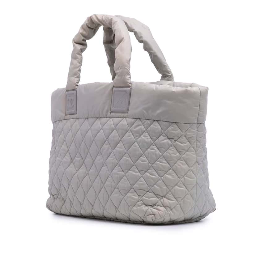 Chanel Large Nylon Coco Cocoon Tote Grey Good condition - Back View