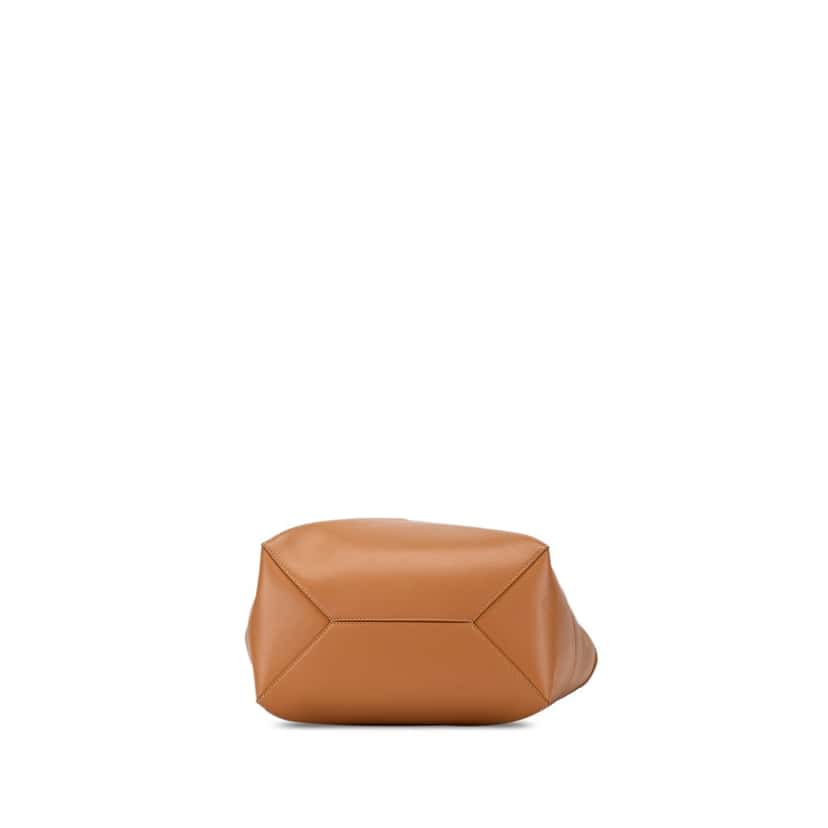 Loewe Medium Shiny Calfskin Puzzle Fold Tote Brown Leather Good condition - Inside View