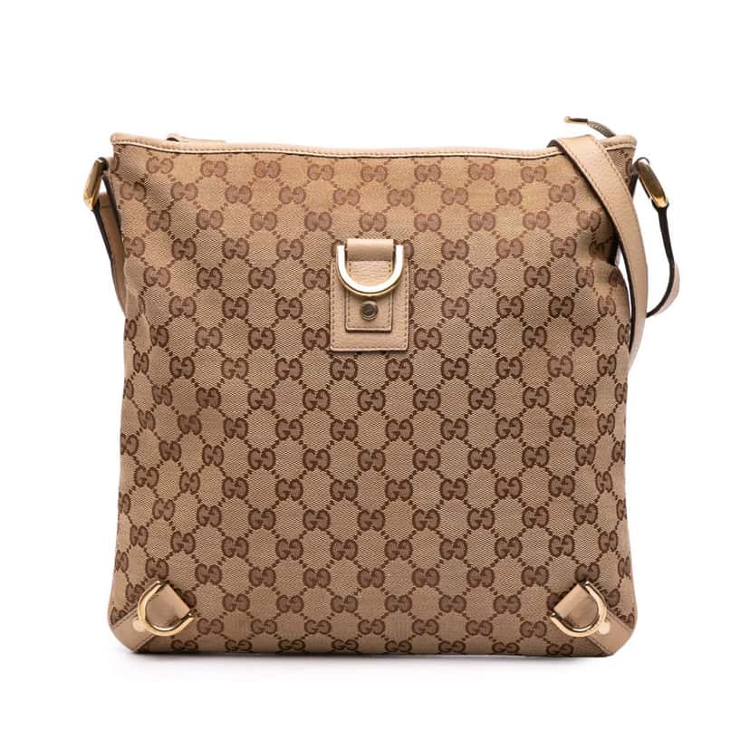 Gucci GG Canvas Abbey D Ring Crossbody Brown Canvas Good condition - Front View