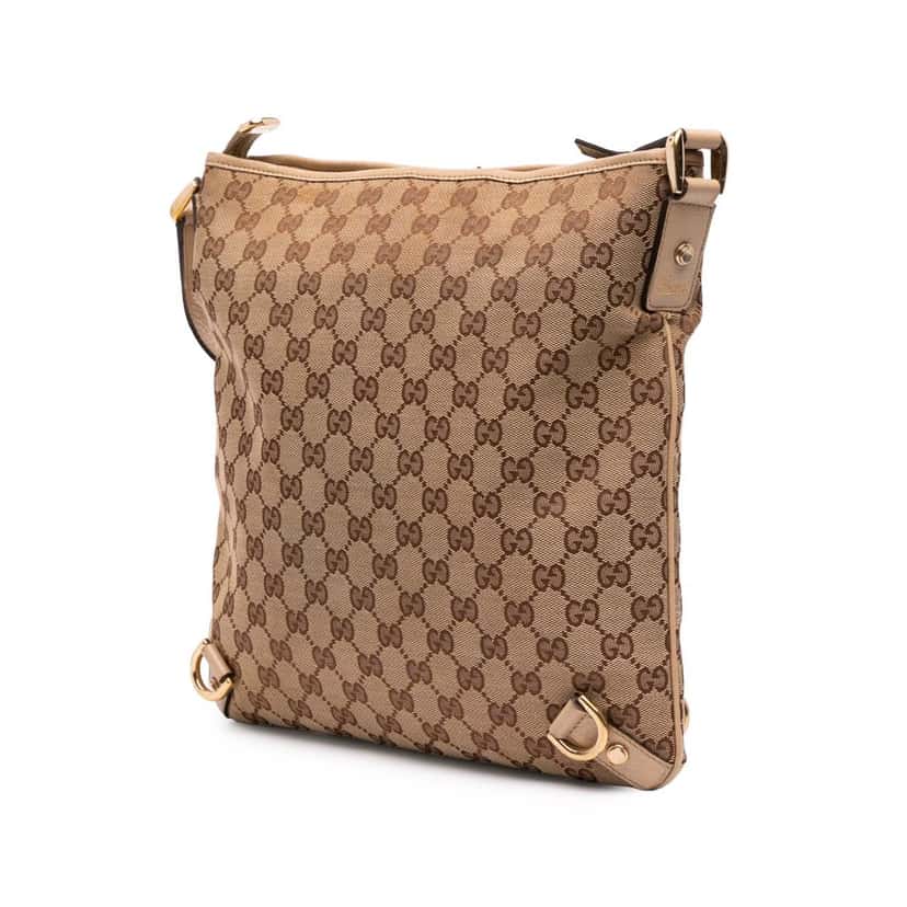 Gucci GG Canvas Abbey D Ring Crossbody Brown Canvas Good condition - Back View