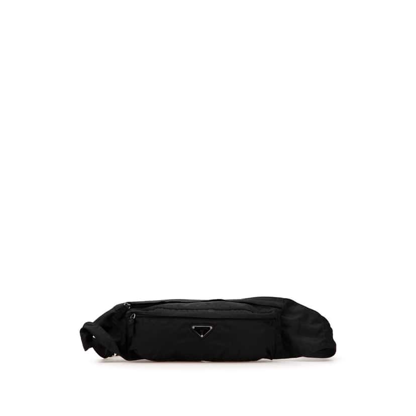 Prada Tessuto Belt Bag Black Good condition - Front View