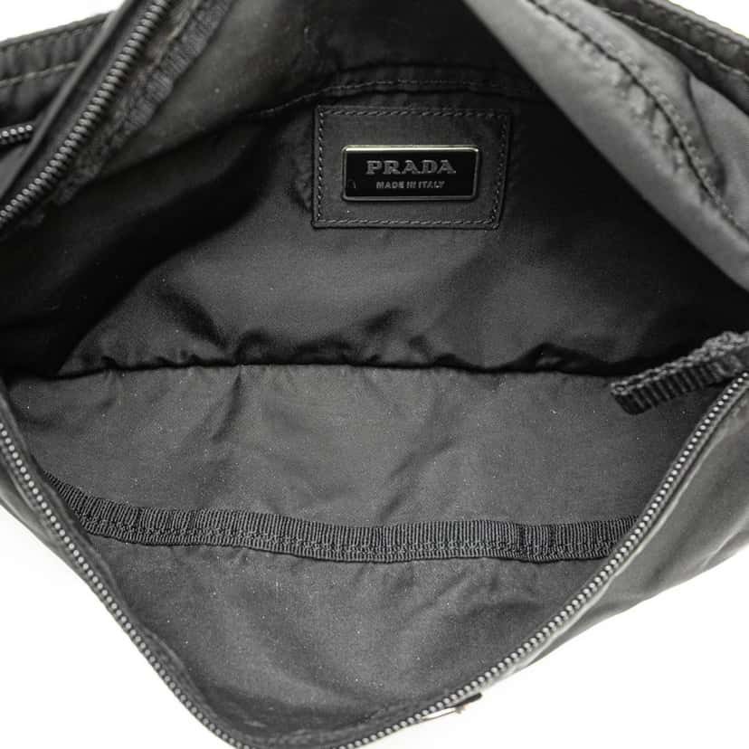 Prada Tessuto Belt Bag Black Good condition - Box View