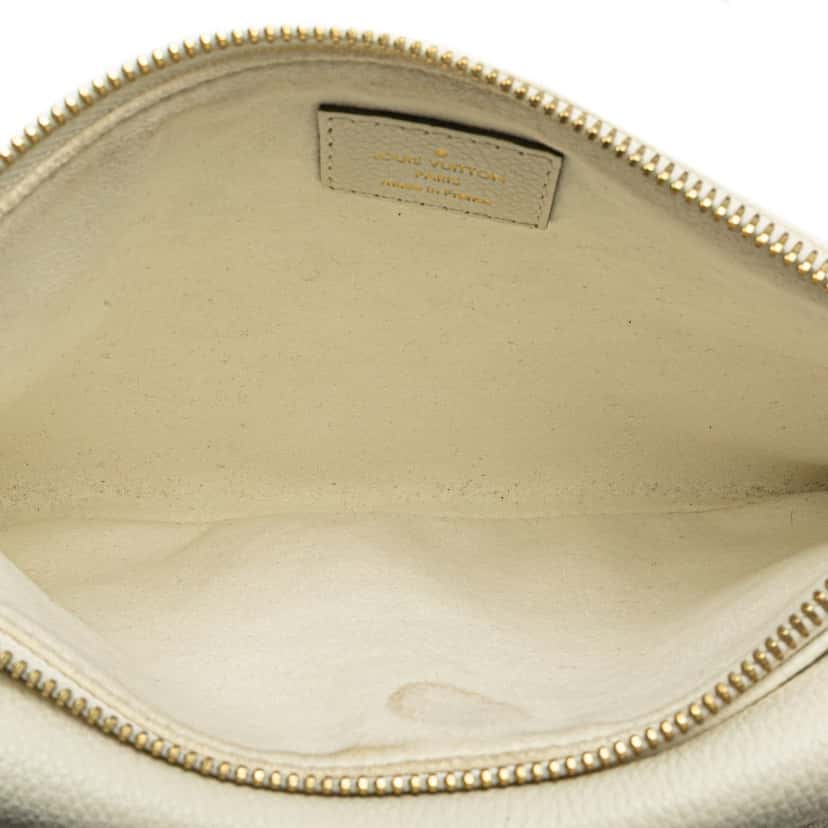 Louis Vuitton Monogram Empreinte Twice White Leather Good condition - Model View