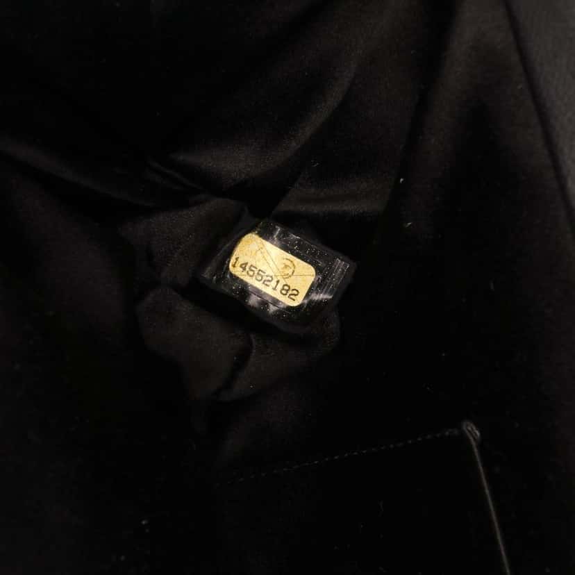 Chanel Camellia Satin Clutch Brown Satin Good condition - Box View