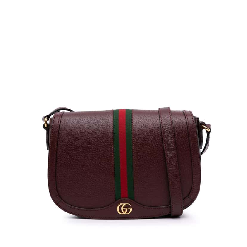 Gucci Small Leather Ophidia Crossbody Red Leather Good condition - Front View