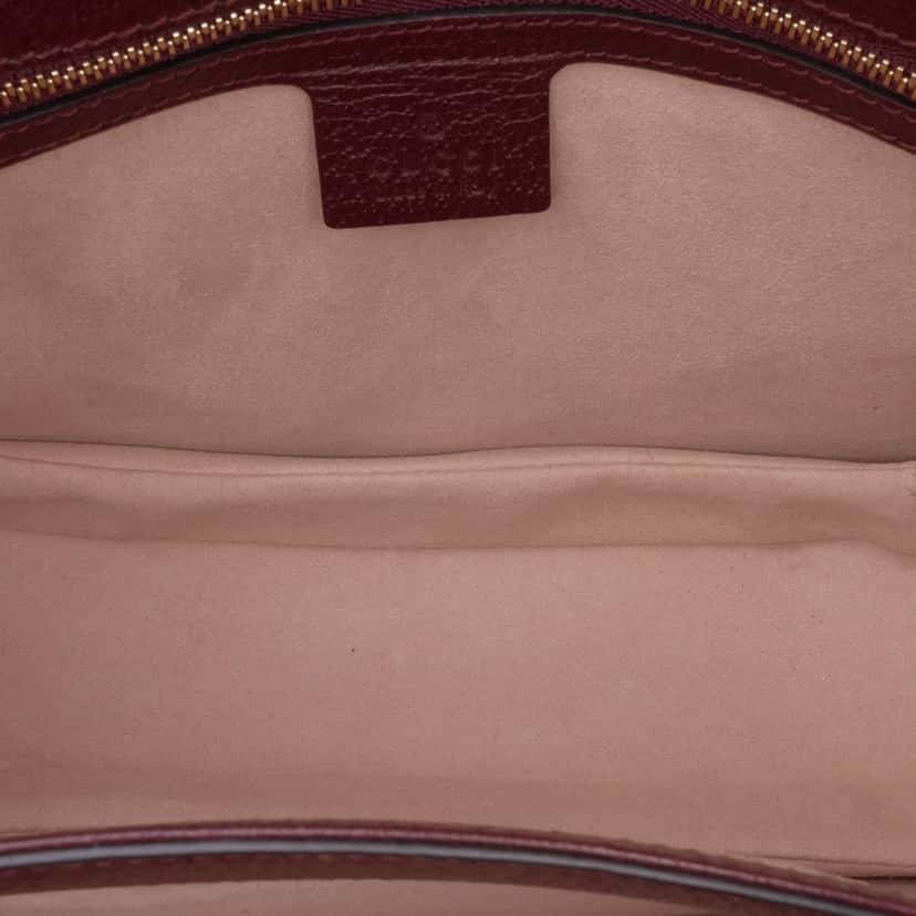 Gucci Small Leather Ophidia Crossbody Red Leather Good condition - Model View
