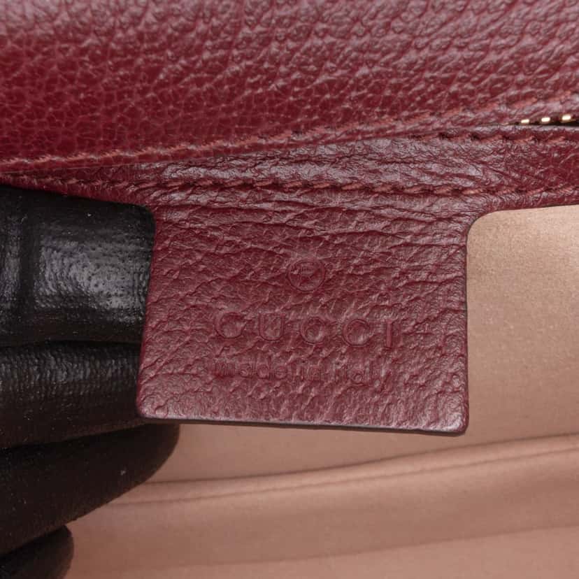 Gucci Small Leather Ophidia Crossbody Red Leather Good condition - Box View