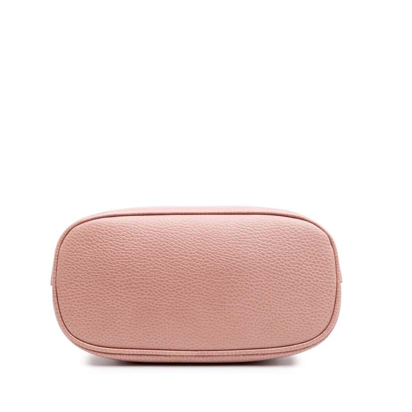 Gucci Mini Leather GG Charm Dome Satchel Pink Leather Good condition - Inside View