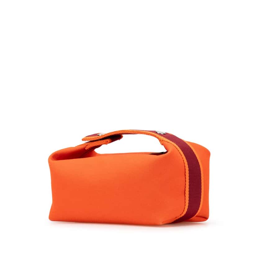 Hermès Small Toile Bride A Brac Orange Canvas Good condition - Back View