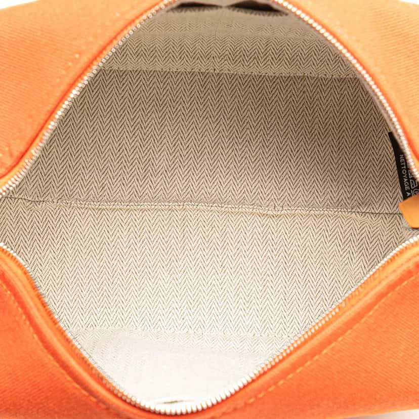 Hermès Small Toile Bride A Brac Orange Canvas Good condition - Model View