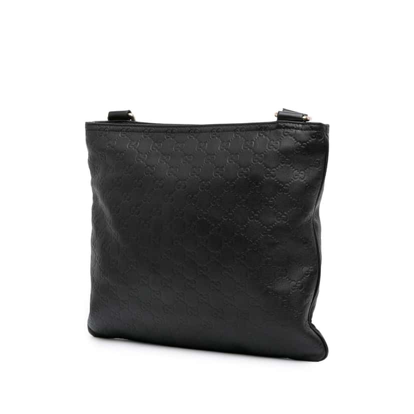 Gucci Guccissima Crossbody Black Leather Good condition - Back View