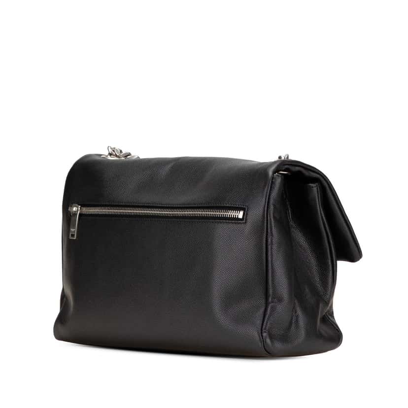 Saint Laurent Medium Grain De Poudre West Hollywood Crossbody Black Leather Good condition - Back View