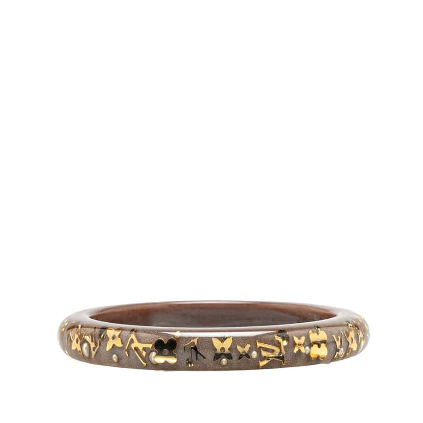 Louis Vuitton Monogram Resin Inclusion Bangle Brown Good condition - Inside View