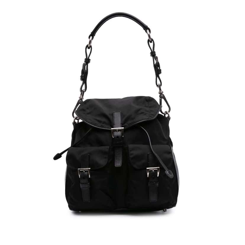 Prada Tessuto Shoulder Bag Black Good condition - Front View