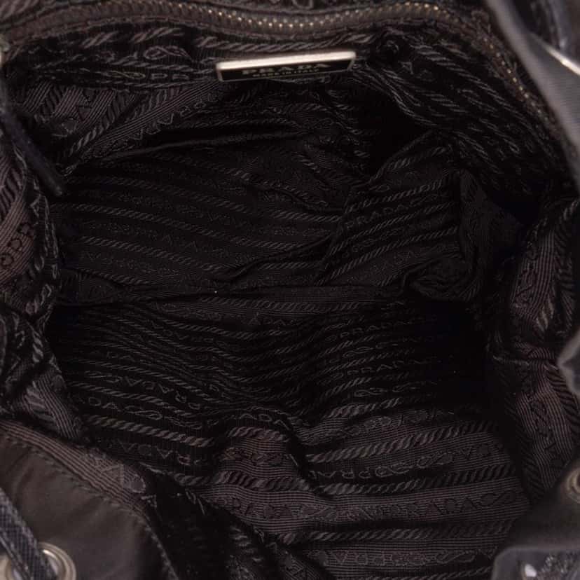 Prada Tessuto Shoulder Bag Black Good condition - Model View