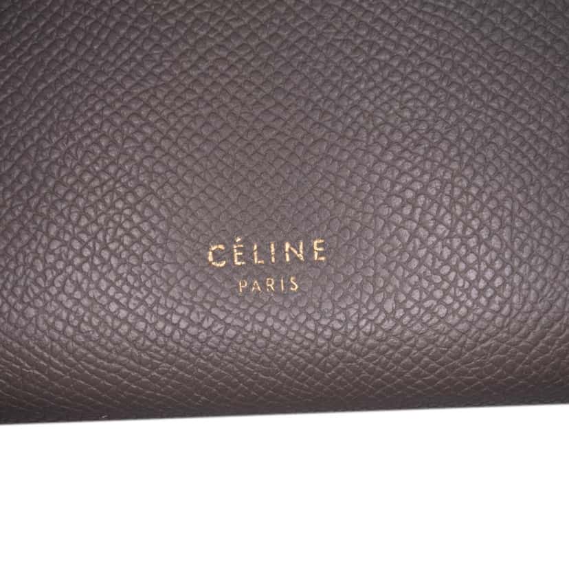 Celine Nano Grained Calfskin Belt Bag Grey Leather Good condition - Box View
