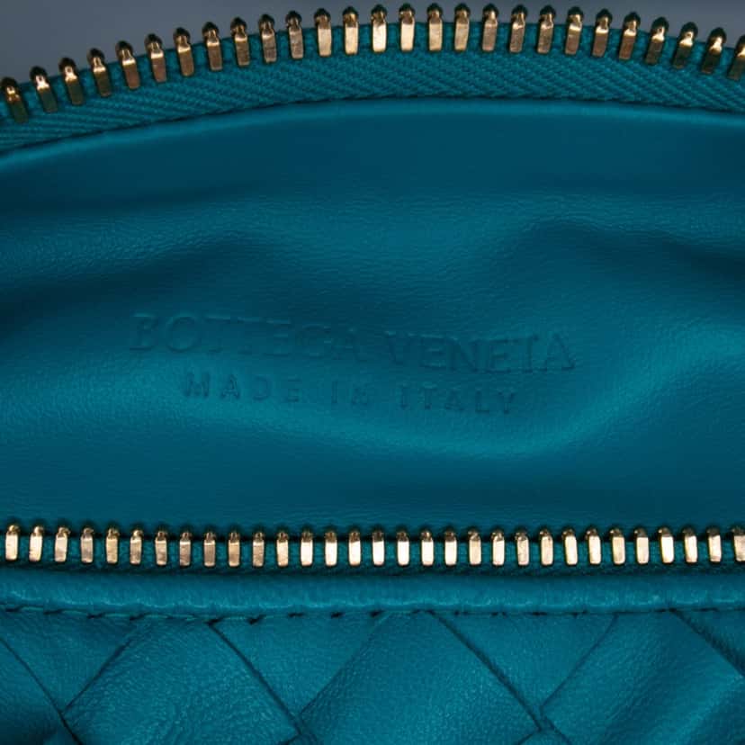 Bottega Veneta Mini Nappa Intrecciato Jodie Blue Leather Good condition - Box View