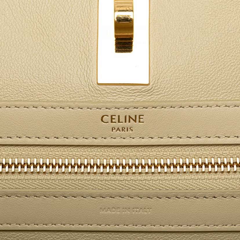 Celine Smooth Calfskin Soft 16 Cabas White Leather Good condition - Box View