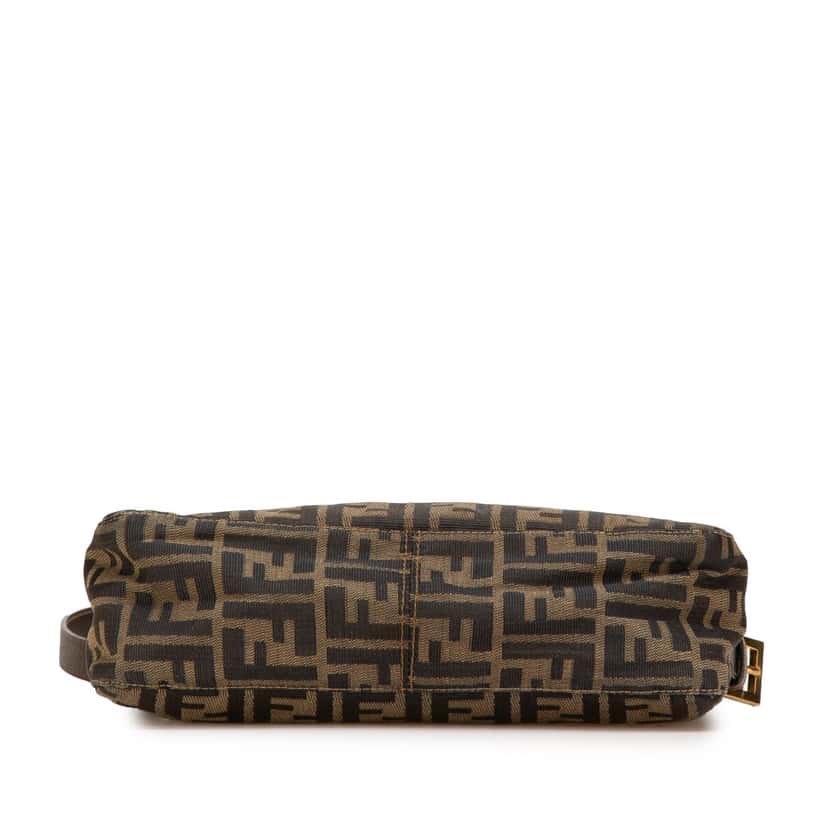 Fendi Zucca Canvas Shoulder Bag Brown Canvas Fair condition - Inside View