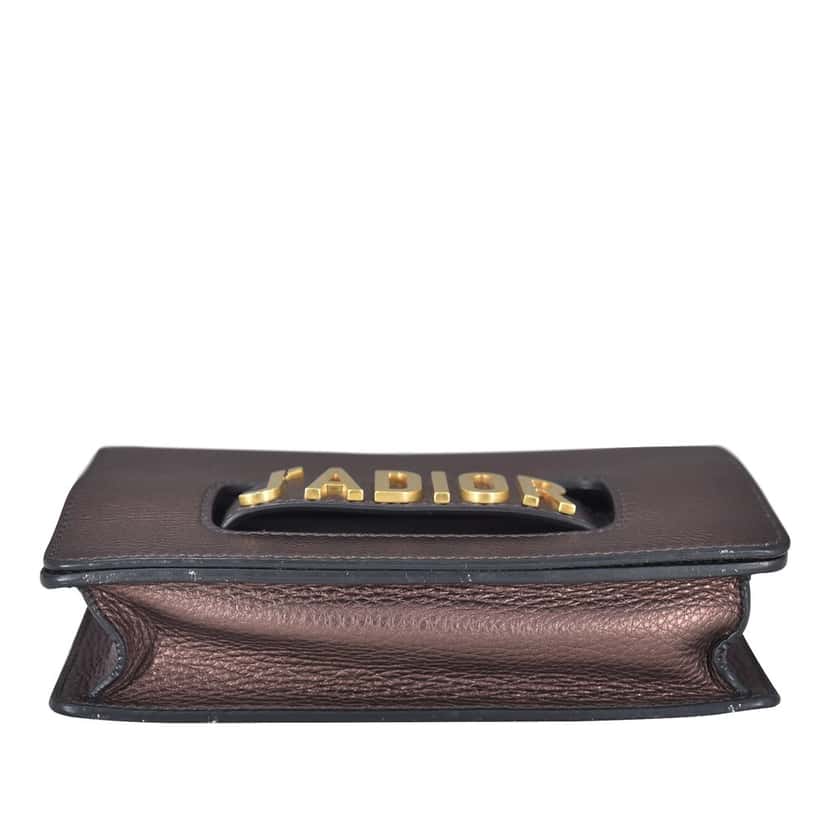 Dior Medium J'Adior Chain Flap Brown Leather Good condition - Model View