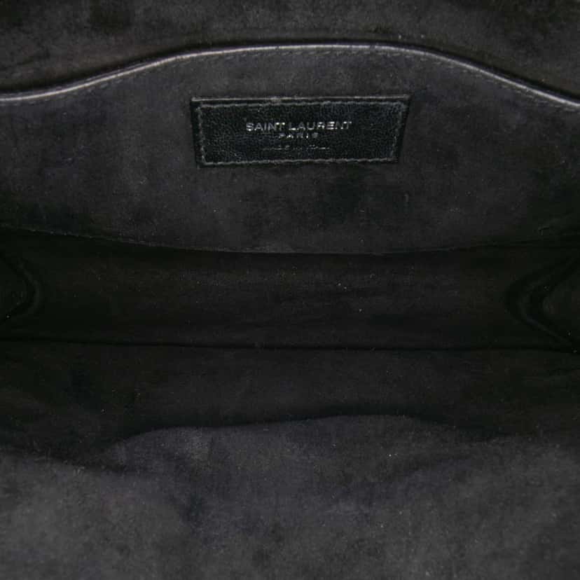 Saint Laurent Medium Studded Calfskin Monogram Sulpice Crossbody Black Leather Good condition - Model View